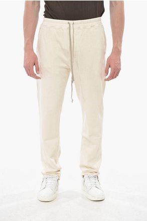 Rick Owens DRKSHDW Stretch Cotton Casual Pants BERLIN with Elastic Wais size L