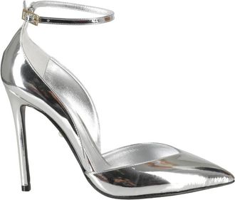 Alev&igrave; Zilver Metallic Puntige Neus Hakken - Dames - Pumps - Grijs - 36 EU - Leer - Schoenen