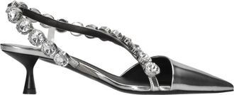 Stella McCartney Iconic Slingback Pumps - Dames - Pumps - Grijs - 37 EU - Leer - Schoenen