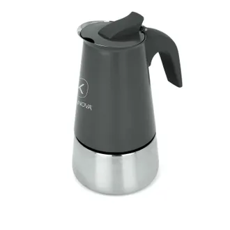 KASANOVA Caffettiera induzione 4 tazze grigia