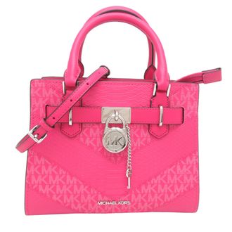 Michael Kors Pink Leather Pvc Tote Bag (Pre-Owned)