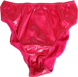 Dolce & Gabbana Pink Silk Satin Slip Girdle Panty Womens Underwear