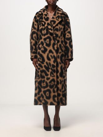 Meimeij Cappotto a doppiopetto animalier Meimeij
