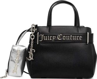 Juicy Couture Shopper met logobedel en handgreep - Zwart