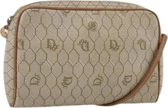 Dior Pre-owned Cross Body Bags, female, Beige, Size: ONE SIZE Pre-owned Vintage Shoulder Bag