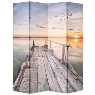 vidaXL Biombo Divisor Plegable 160x170 Cm Lago Vidaxl