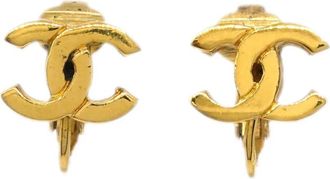 Chanel Orecchini a clip CC anni 90-2000 - Oro