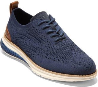 Cole Haan Original Grand Energyweave Stitchlite Oxford in Navy Blazer /Ivory /Natural at Nordstrom, Size 10.5