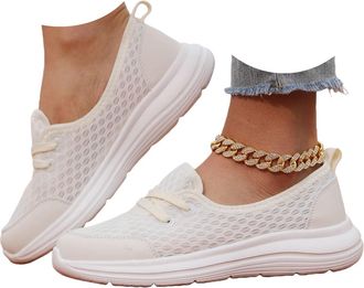 Generic Orthopedic Shoes for Women 2026 Wide Width Soft Sole Mesh Cushion Sole Comfortbale Wedge Sneakers Breathable Slip On Arch Support Non-Slip Shoes Knit 