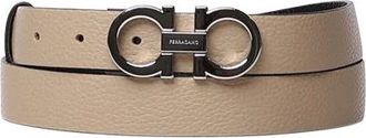 Ferragamo Double Gancini Belt - female - Ferragamo - Belts - Beige - 100 CM - Accessories