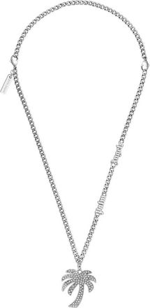 Palm Angels Marchio Ketting - Heren - Accessoires - Grijs - Maat: ONE Size