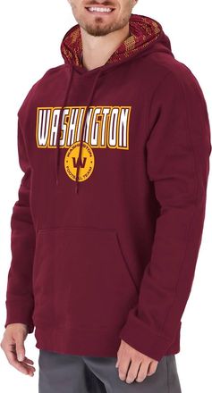 Zubaz Nfl Washington Football Team Viper Print Hoodie In Maroon