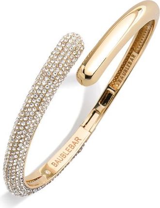 BaubleBar Naomi Wrap Bangle in Yellow Gold at Nordstrom