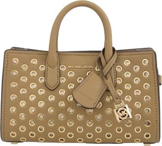 Michael Kors Beige Crossbody Tas - Dames - Handtassen - Beige - ONE Size - Leer - Tassen