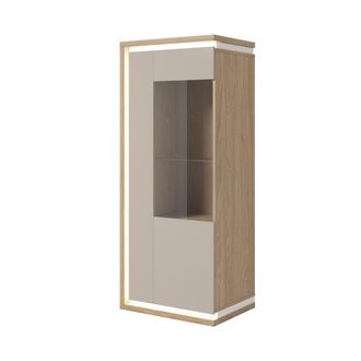 Petits Meubles Vajillero 1 puerta apertura hacia la derecha estratificado 55cm marr&oacute;n