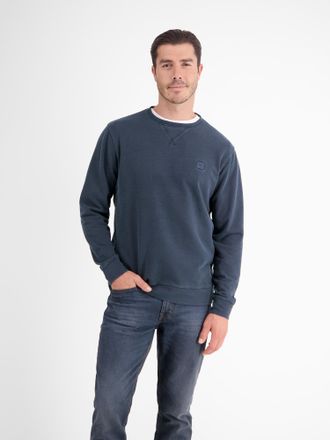 Lerros Sweatshirt LERROS Urbaner Sweatshirtstyle, weiche Haptik, Herren, Gr. S, blau (classic navy), 100% Baumwolle, Sweatshirts Sweatshirt