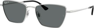 Ray-Ban RB3783 Polarized 003/81 Mens Sunglasses Silver Size 53