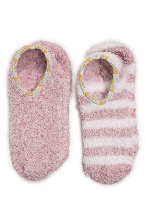 Muk Luks Cozie Assorted 2-Pack Footie Socks in Pink at Nordstrom