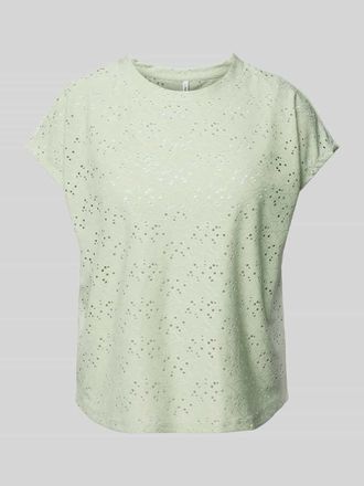 Only Regular Fit T-Shirt mit Ausbrenner-Effekt Modell SMILLA in Mint, Gr&ouml;&szlig;e XS