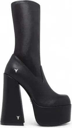 Windsor Smith Mid-Calf Sock Platform Goth Heel Boots