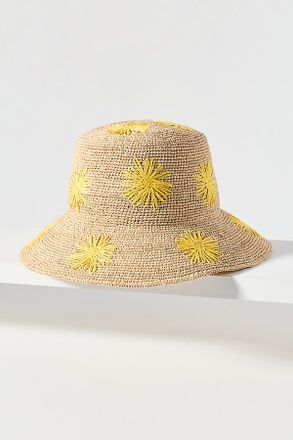 San Diego Hat Company Floral Embroidered Bucket Hat