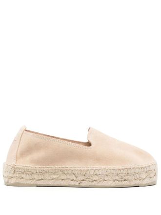 Maneb&igrave; Beige Suede Espadrilles