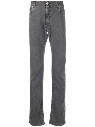 Billionaire Boys Club Jeans dritti con ricamo - Grigio