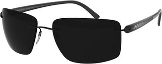 Silhouette 8722/75 9040 Mens Sunglasses Black Size 61