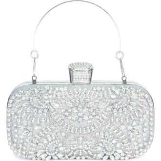 Lauren Lorraine Sofie Clutch in Silver at Nordstrom
