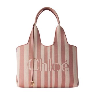 Chlo&eacute; Stripy East-West Tote Bag - female - Chlo&eacute; - Shopping Bags - Multicolor - ONE SIZE - Bags