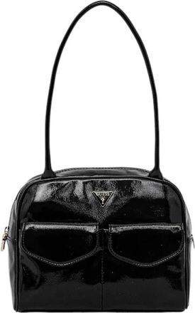 Guess Waldena Schoudertas - Dames - Schoudertassen - Zwart - ONE Size - Polyester - Tassen