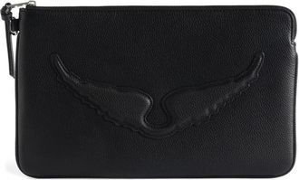 Zadig&Voltaire Angel Pouch Grained Leather Bags