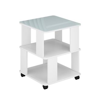 Vicco Mesa De Centro Velito, Blanco, 50 X 50 Cm
