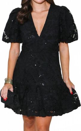 English Factory Tie Ready Dress In Black