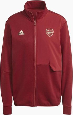 adidas Womens Womens Afc Anth Jacketw Tracksuit Top - Red - Size: 12