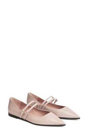 L.k. Bennett Lulu Strappy Pointed Toe Flat in Tau-Taupe at Nordstrom Rack, Size 10Us / 41Eu