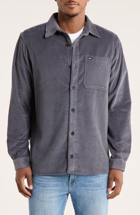 Quiksilver Bubble Cotton Corduroy Shirt Jacket in Iron Gate at Nordstrom Rack, Size X-Large