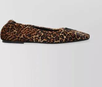Golden Goose leopard-print leather ballerina shoes