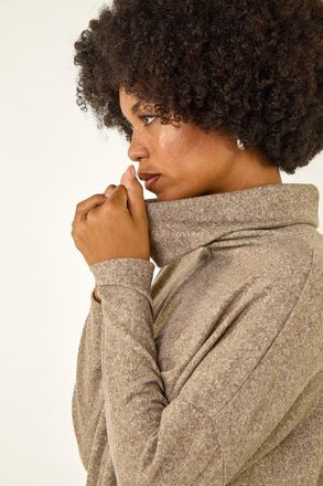 Roman Cowl Neck Snit Top