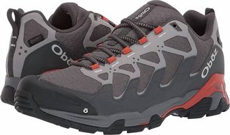 Oboz Footwear Mens Cirque Low B-Dry Hiking Shoe In Pewter/burnt Orange
