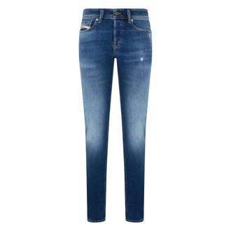 Diesel Skinny Jeans, male, Blue, Size: W27 Sleenker-X Skinny Jeans