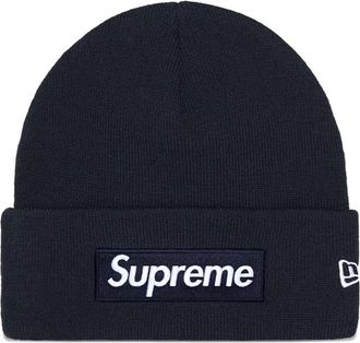 SUPREME x New Era box logo beanie hat - Black