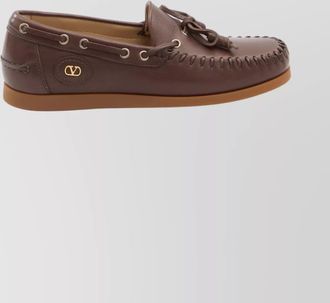 Valentino Garavani round toe loafers decorative tassels