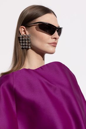 Balenciaga Boomerang Cat Sunglasses, Unisex, Black