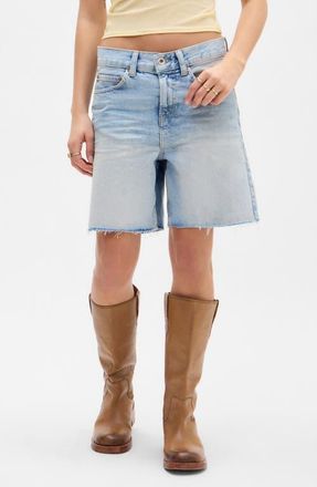 BDG Harden High Waist Denim Shorts in Light Vintage at Nordstrom, Size X-Small