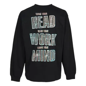 Carhartt Work in Progress Mind Your Head Long Sleeve T-Shirt Black I035999-89-XX