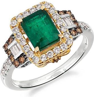 Le Vian Costa Smeralda Emeralds 14K Two-Tone 1.86 Ct. Tw. Diamond & Emerald Ring