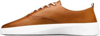 Wolf & Shepherd Mens Wolf & Shepherd Cruise Honey Leather Lace Up Platform Shoes ZAP2255