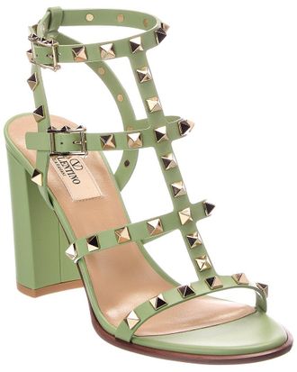 Valentino Rockstud Caged 90 Leather Sandal