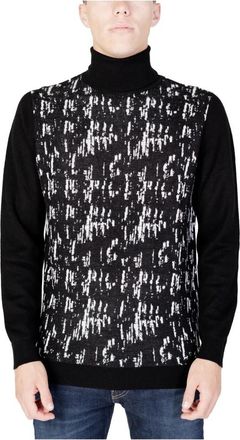 Antony Morato Heren Trui Regular Fit Dolcevita - Heren - Coltruien - Zwart - L - Wol - Truien & Vesten